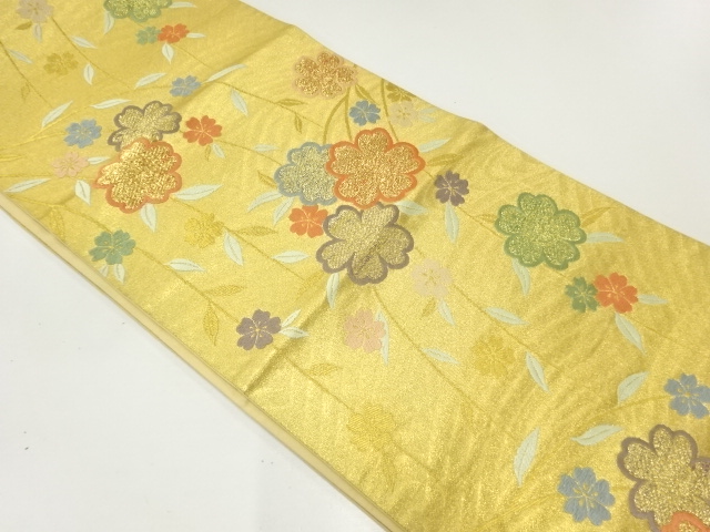 JAPANESE FUKURO OBI / WOVEN WEEPING SAKURA